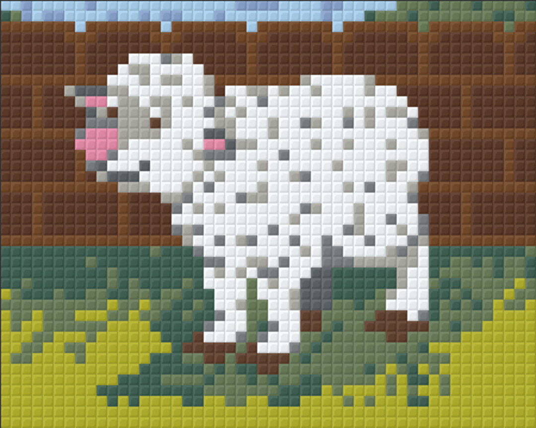 Baarbara The Farmyard Sheep One [1] Baseplate PixelHobby Mini-mosaic Art Kit image 0